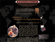 Tablet Screenshot of midcenturyradios.com